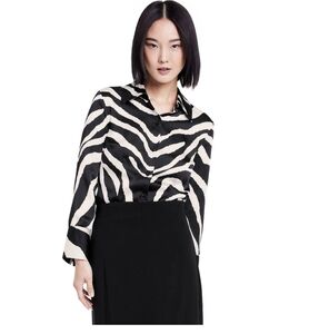 Nwot Sergio Hudson X Target Tops Nwt Sergio Hudson For Target Zebra Print Blouse